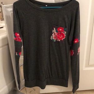 Long sleeve floral shirt